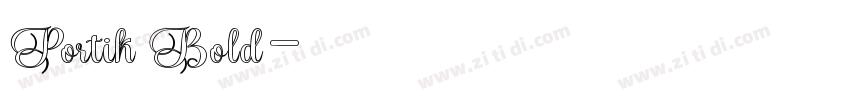 Portik Bold字体转换